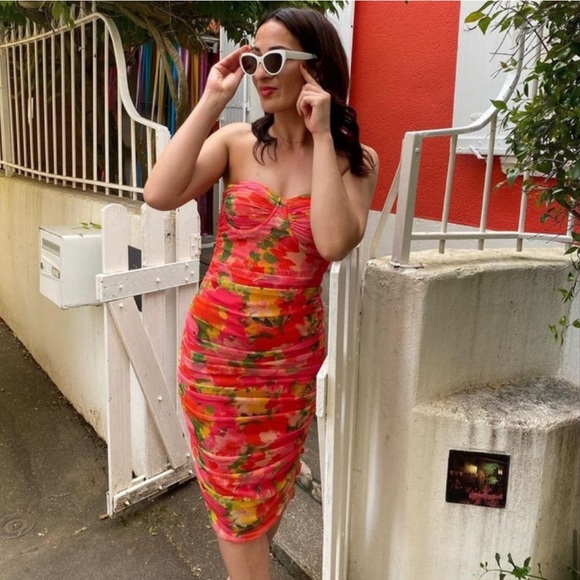 LAST ONE🔥ZARA BLOGGER’S FAV| Stunning Floral Corset Tulle Dress - Picture 12 of 15